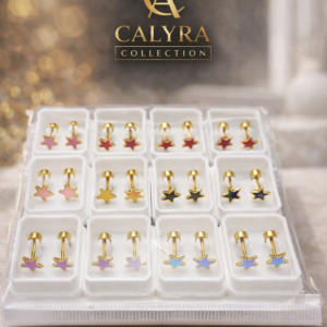 Aretes con diseño de estrella