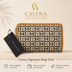 ✨ Wallet “Tommy Signature Beige Style” ✨
