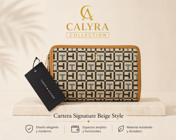 ✨ Wallet “Tommy Signature Beige Style” ✨