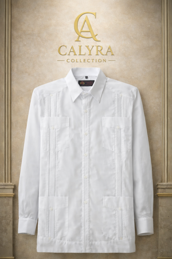 ✨ Guayaberas Calyra Collection – Manga Larga Corte Recto ✨