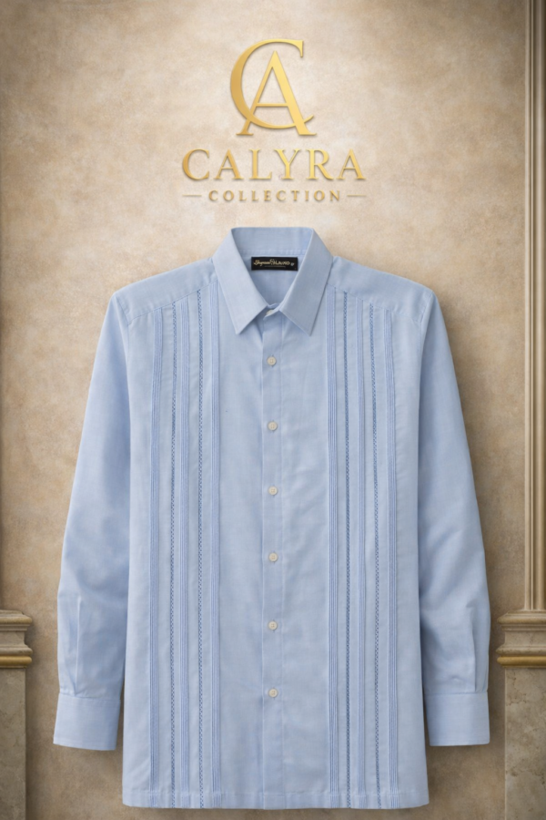 ✨ Guayaberas Calyra Collection – Manga Larga Corte Recto ✨