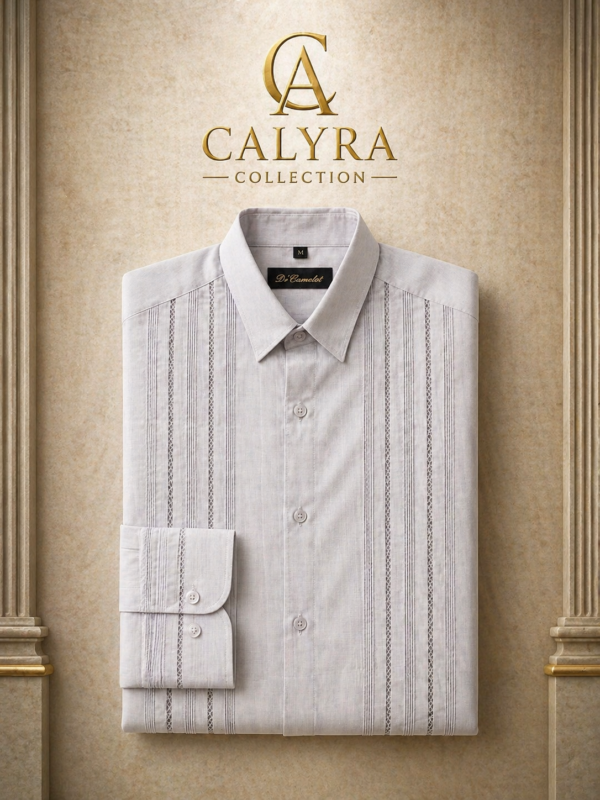 ✨ Guayaberas Calyra Collection – Manga Larga Corte Recto ✨