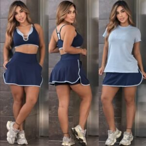 ✨ Conjunto Falda Short 3 Piezas + Camisa by Calyra ✨