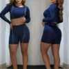 ✨ Conjunto Short Manga Larga – Talla Única by Calyra ✨